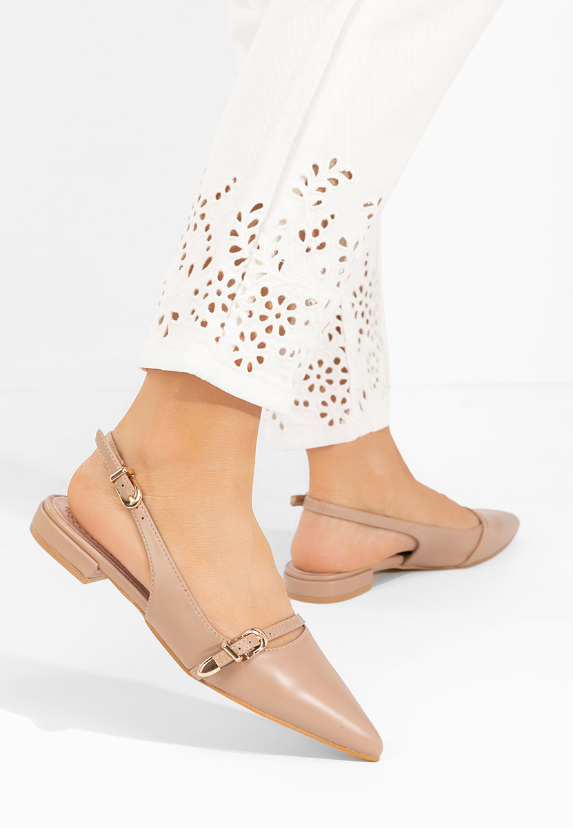 Γόβες slingback Elyssa χακι