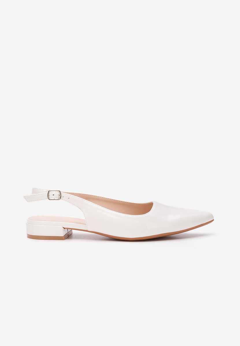 Γόβες slingback Danya λευκά
