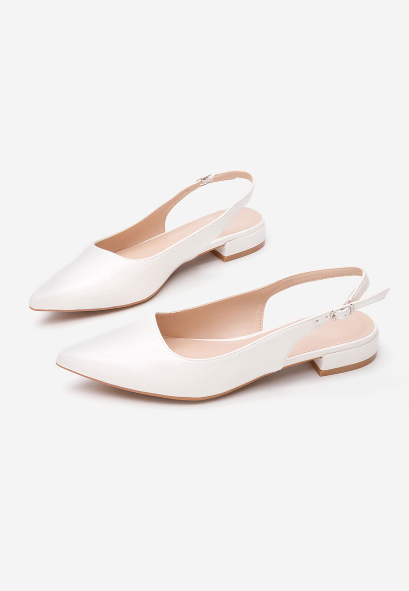 Γόβες slingback Danya λευκά