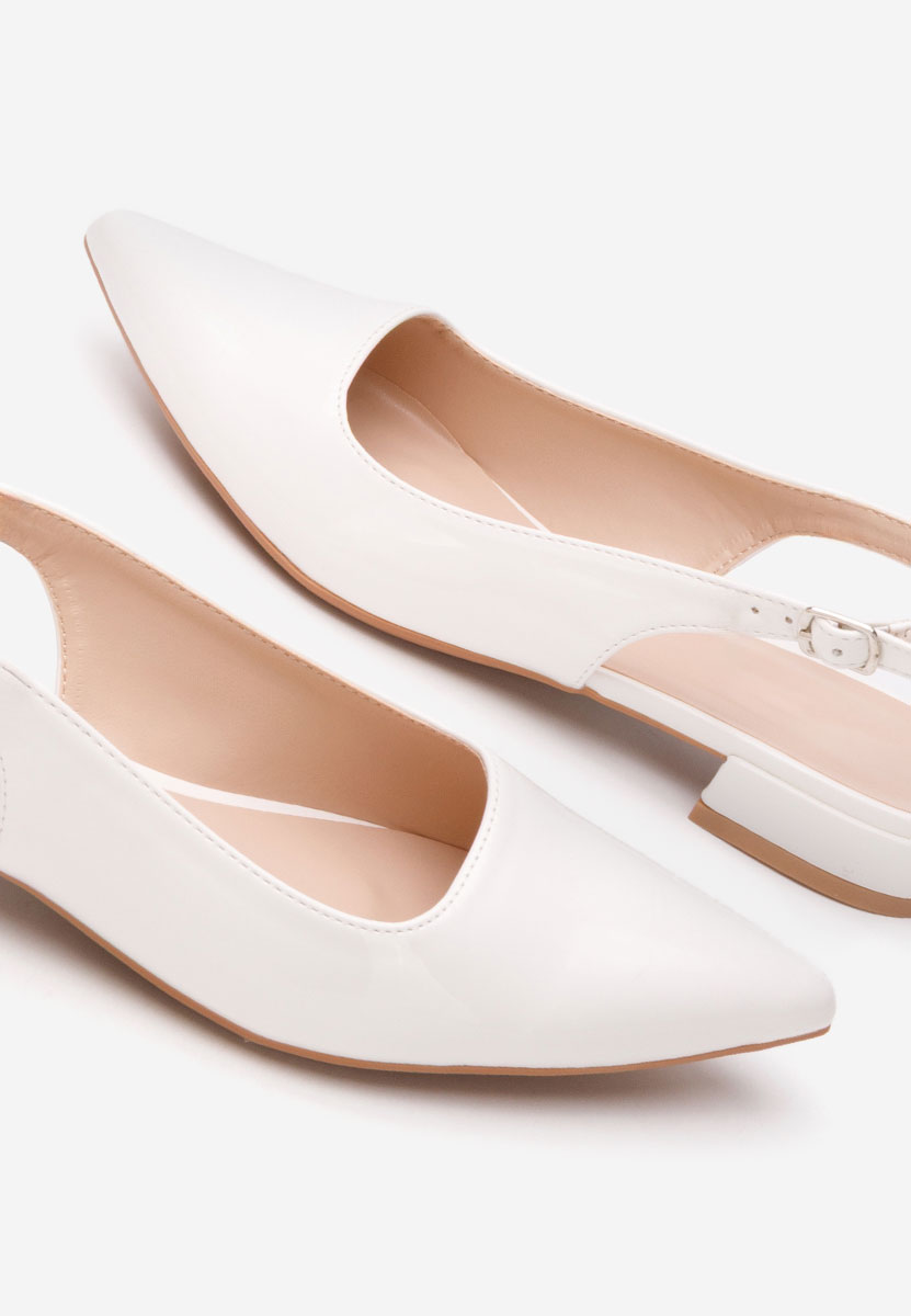 Γόβες slingback Danya λευκά