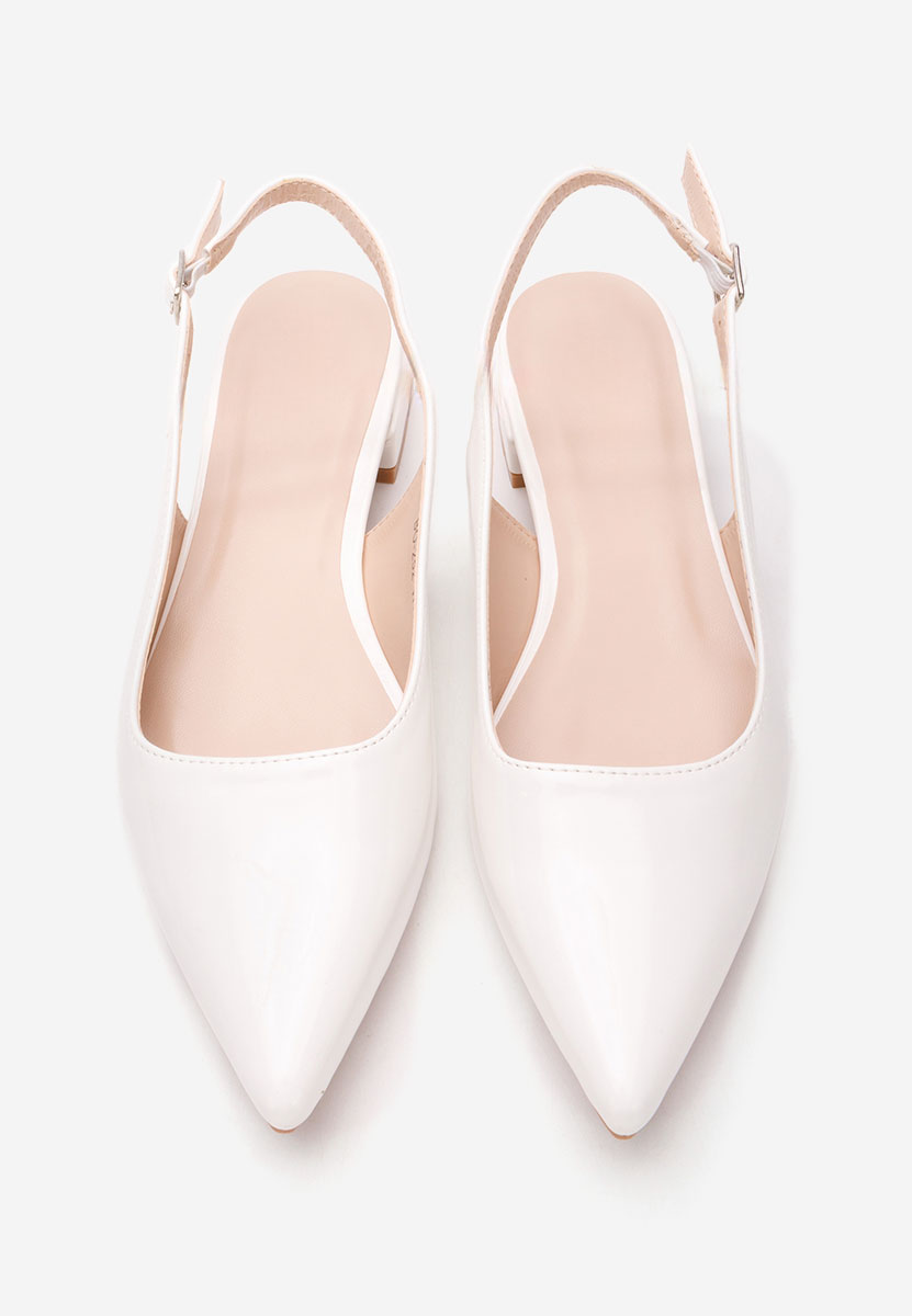 Γόβες slingback Danya λευκά