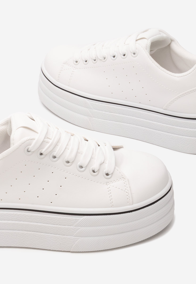 Sneakers με πλατφόρμα Asalia λευκά