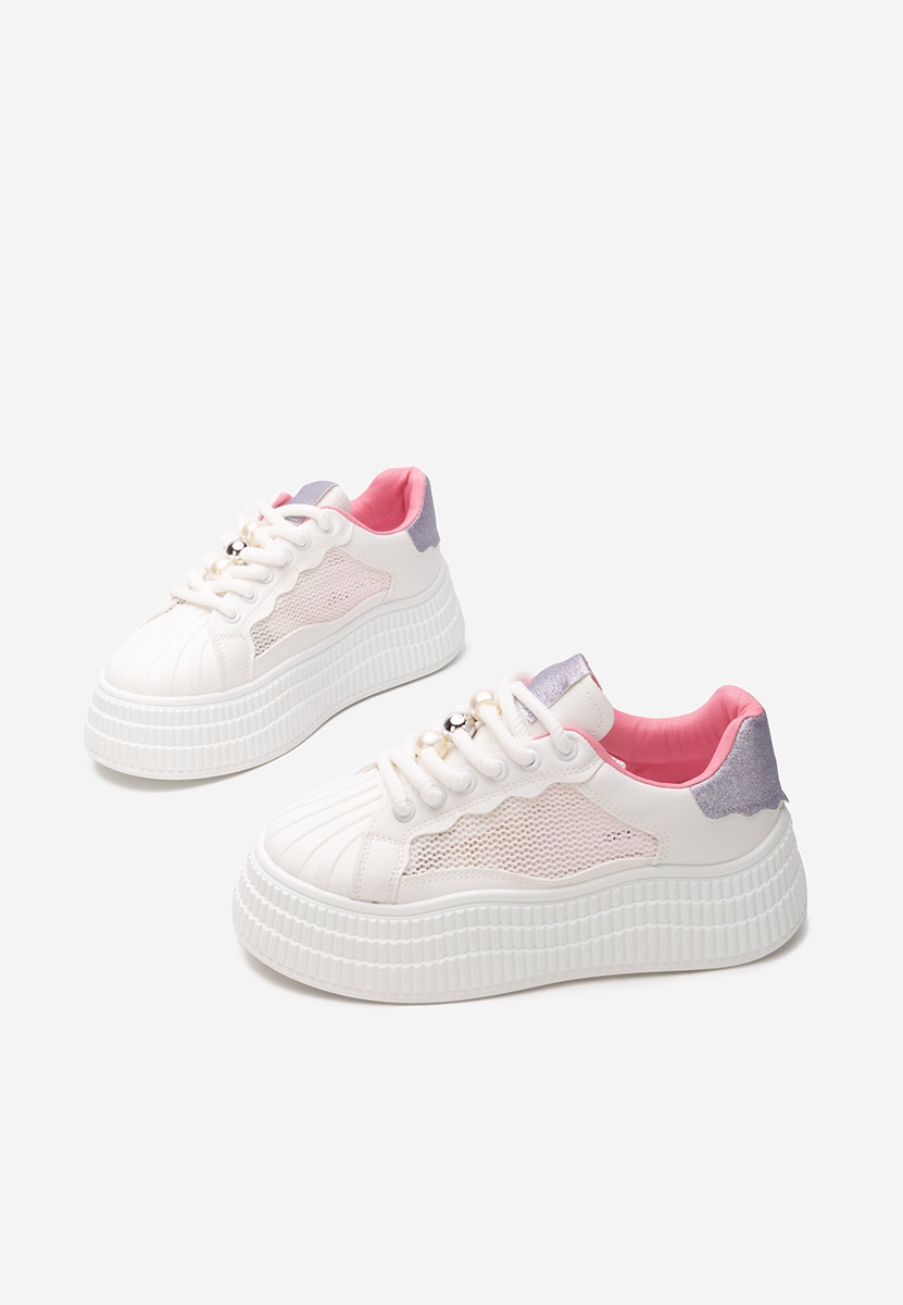 Sneakers με πλατφόρμα Particia V3 λευκά