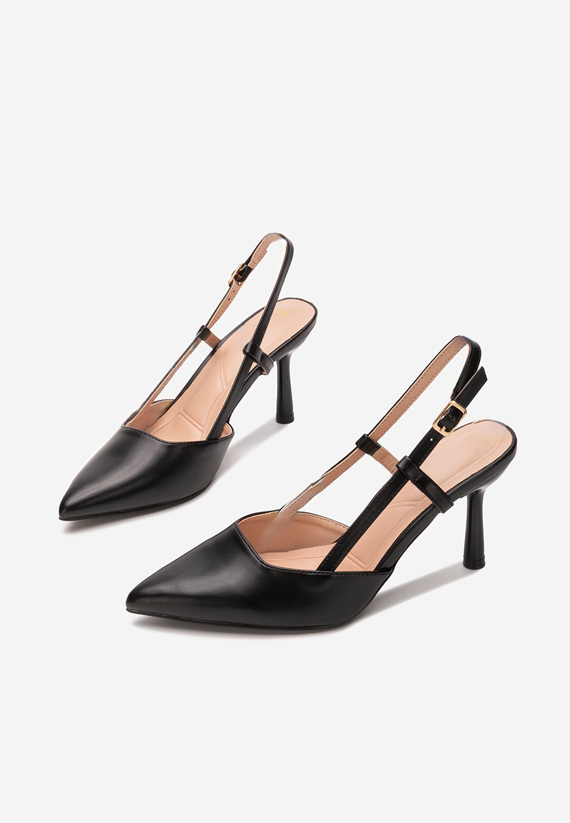 Γόβες slingback Ivva μαύρα Γόβες slingback Ivva μαύρα