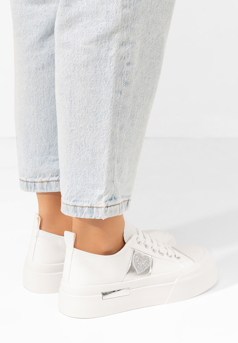Sneakers με πλατφόρμα Anasty λευκά