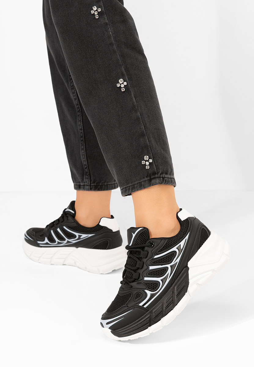 Sneakers με πλατφόρμα Amberly μαύρα