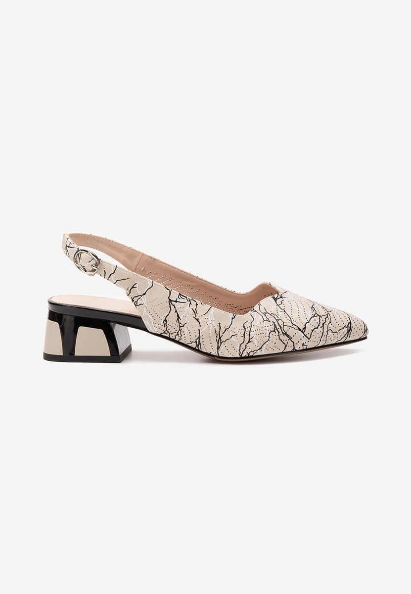 Γόβες slingback Rahela V2 μπεζ