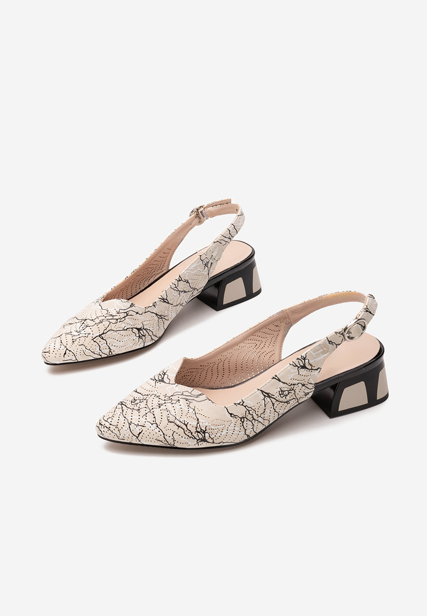 Γόβες slingback Rahela V2 μπεζ
