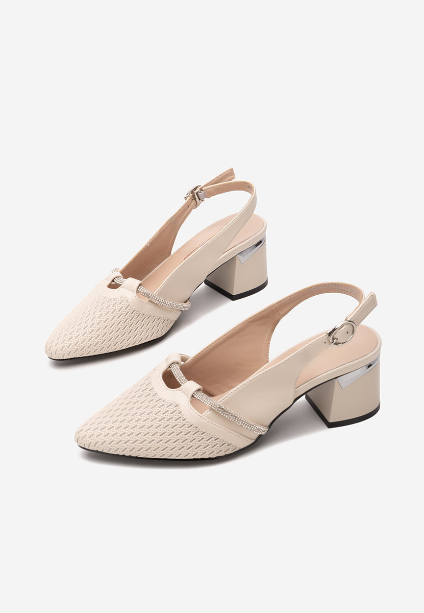 Γόβες slingback Radiancia μπεζ