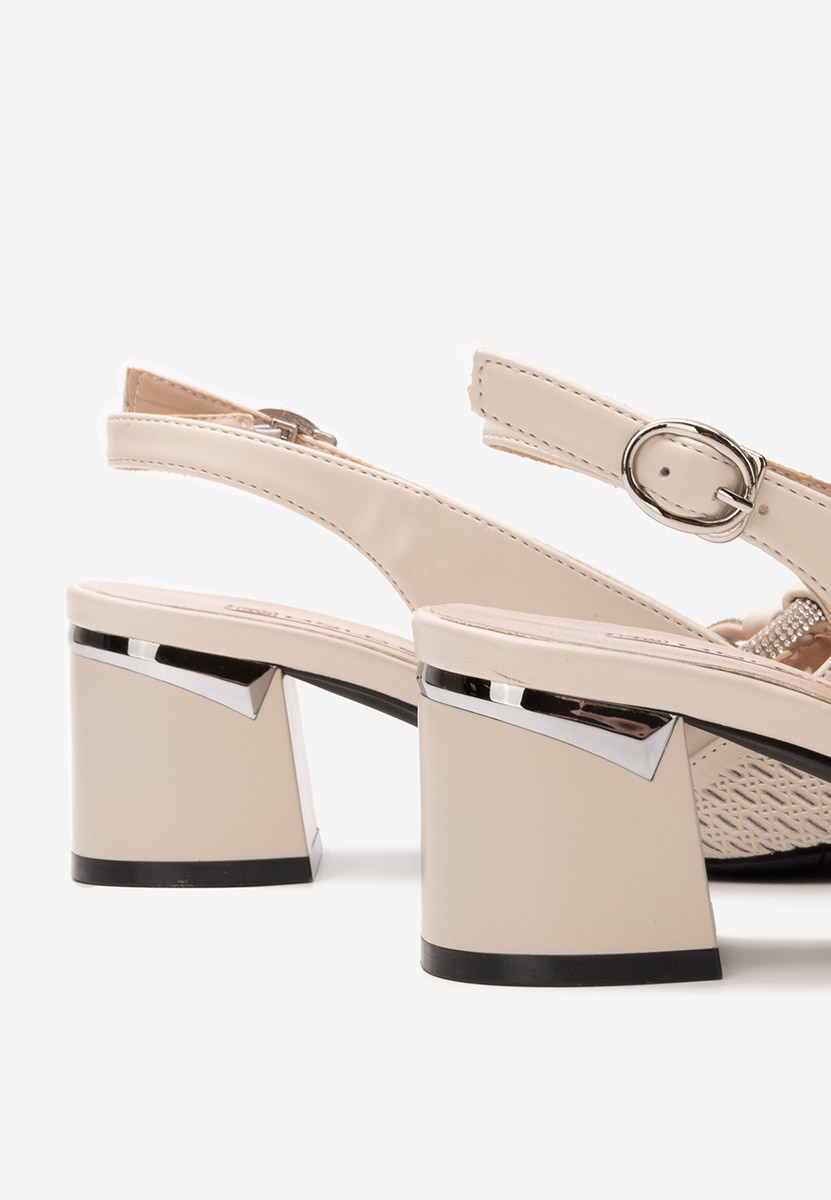 Γόβες slingback Radiancia μπεζ