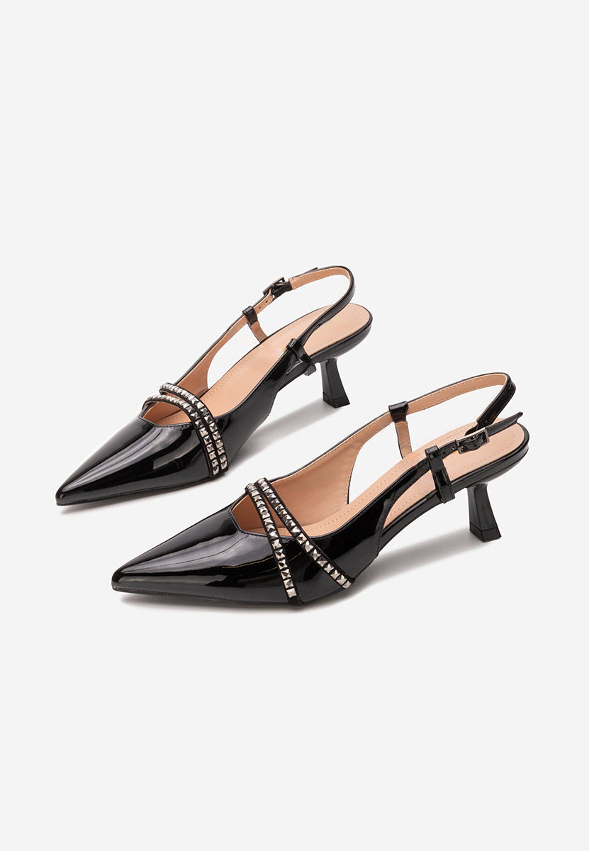 Γόβες slingback Crinna μαύρα