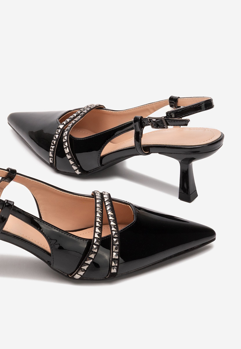 Γόβες slingback Crinna μαύρα
