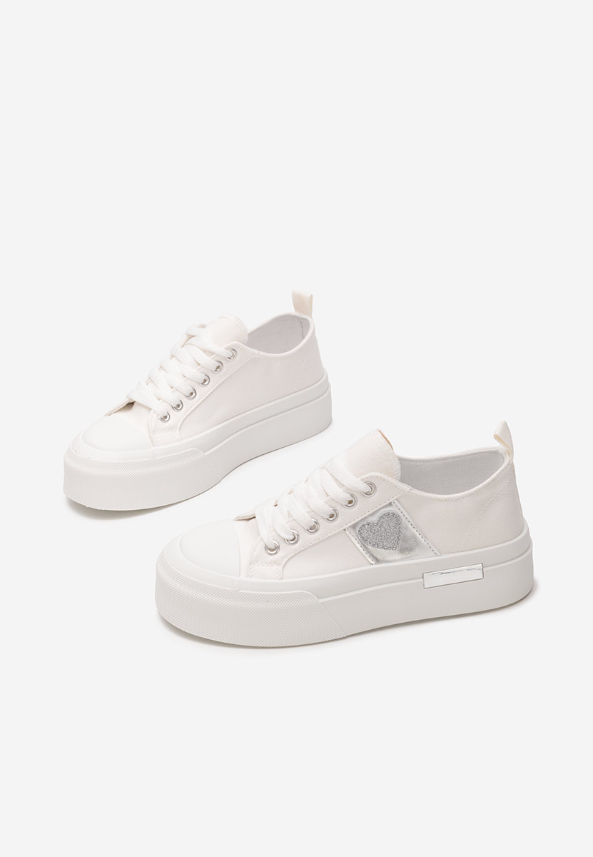 Sneakers με πλατφόρμα Anasty λευκά