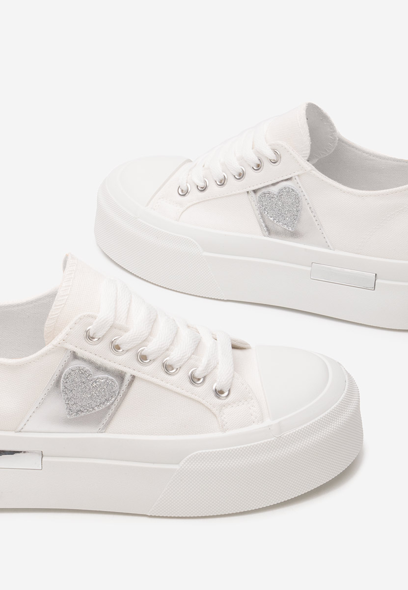 Sneakers με πλατφόρμα Anasty λευκά