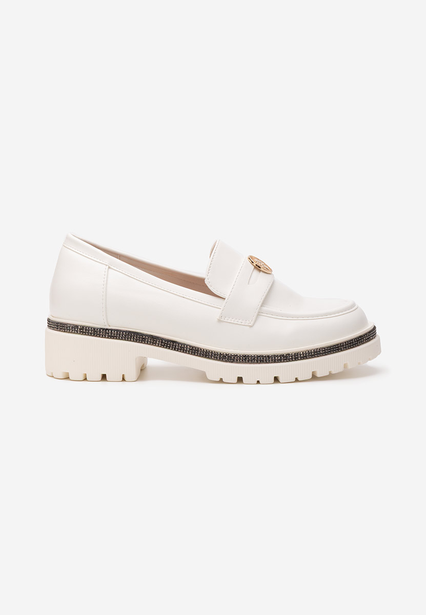 Loafers γυναικεια Sharyana λευκά
