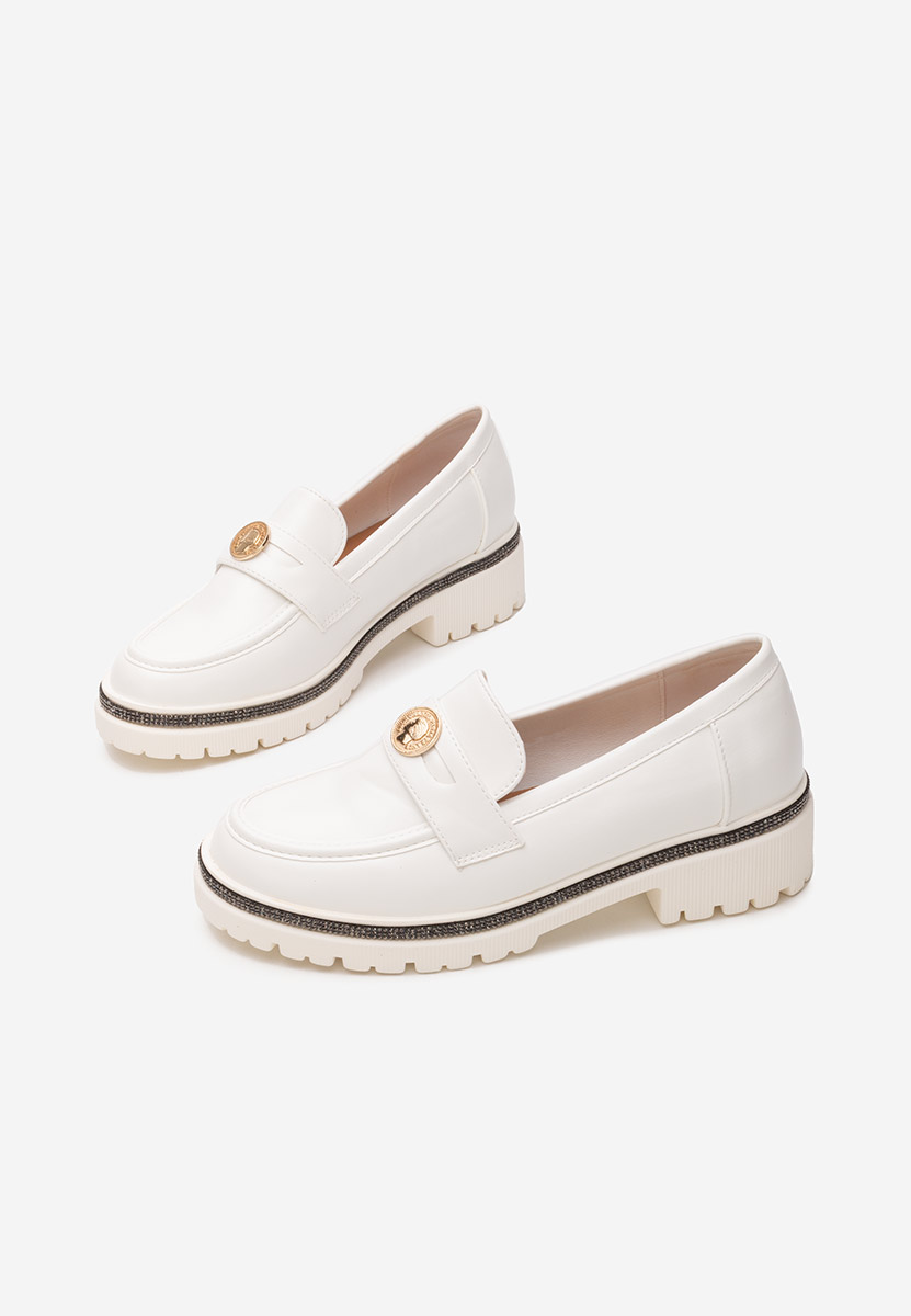 Loafers γυναικεια Sharyana λευκά