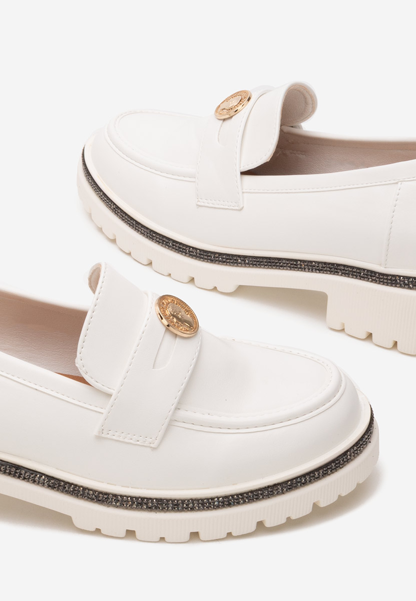 Loafers γυναικεια Sharyana λευκά