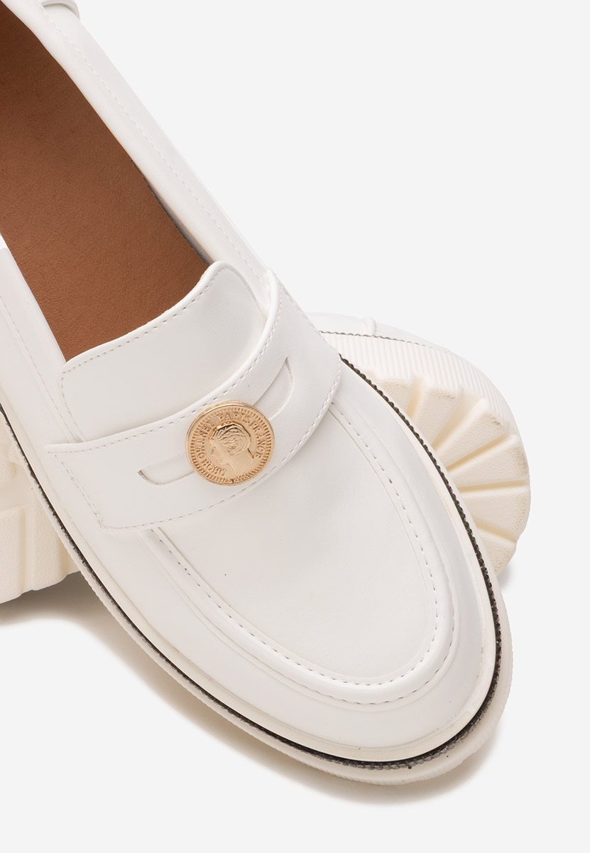 Loafers γυναικεια Sharyana λευκά