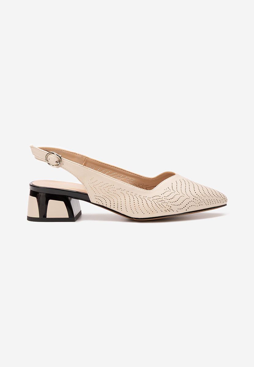 Γόβες slingback Rahela μπεζ