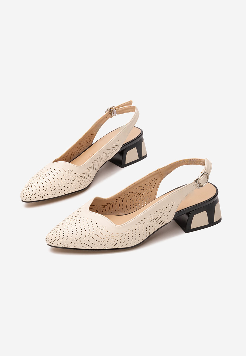 Γόβες slingback Rahela μπεζ
