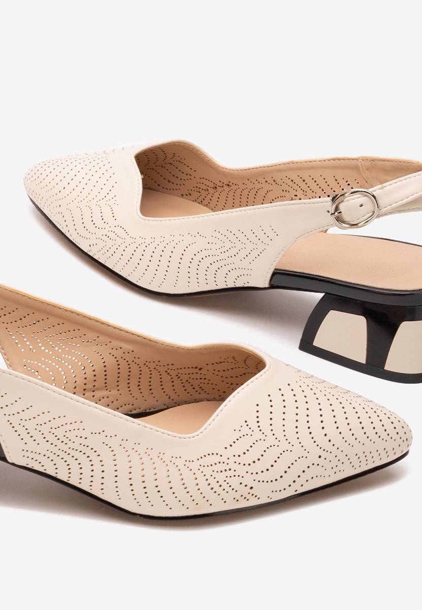 Γόβες slingback Rahela μπεζ