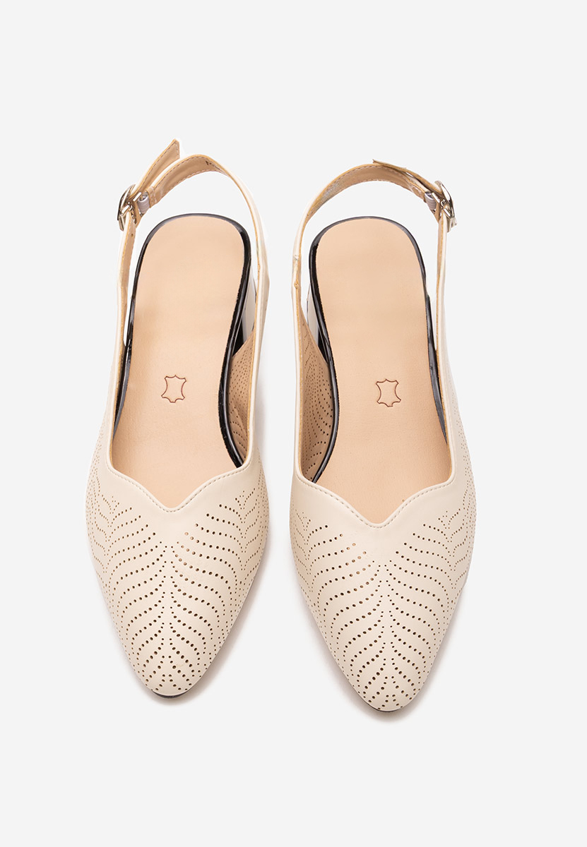 Γόβες slingback Rahela μπεζ