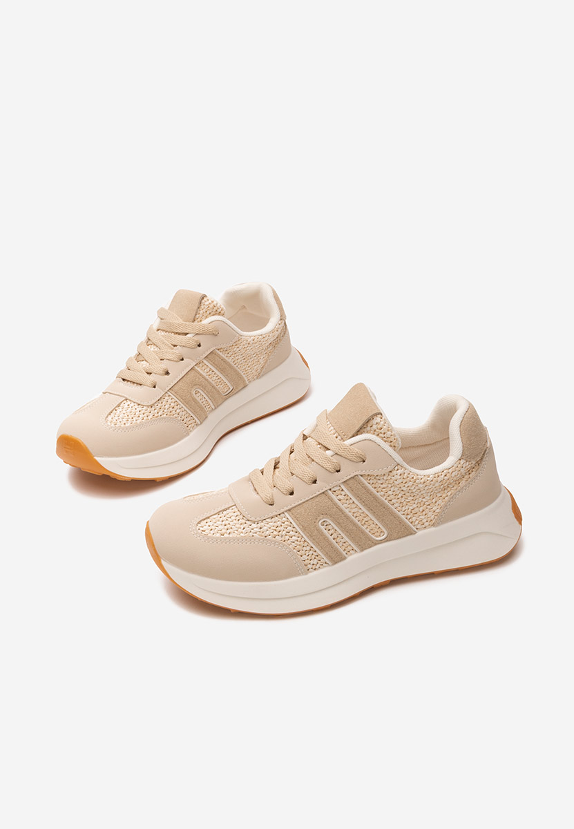 Sneakers γυναικεια Roksana V5 μπεζ
