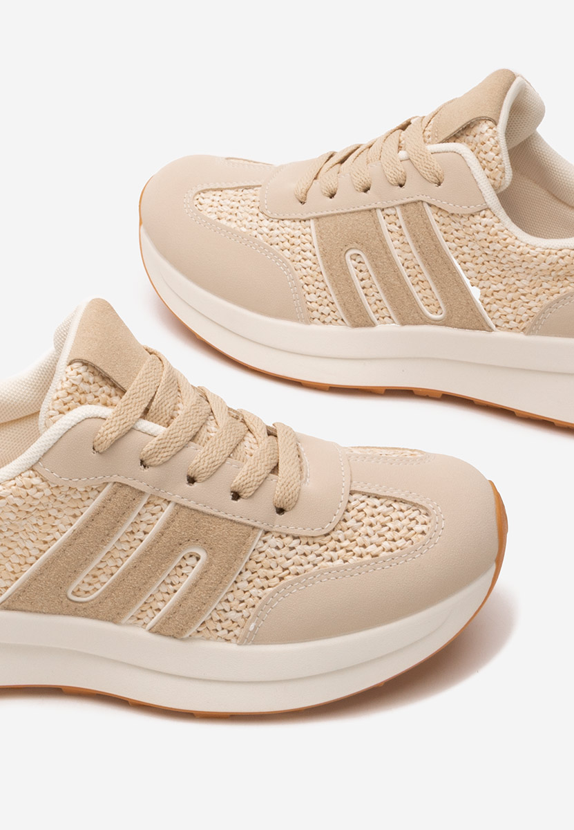 Sneakers γυναικεια Roksana V5 μπεζ