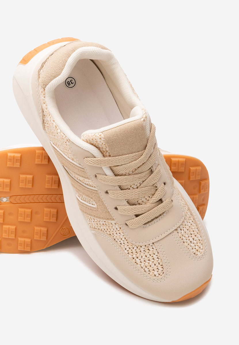 Sneakers γυναικεια Roksana V5 μπεζ