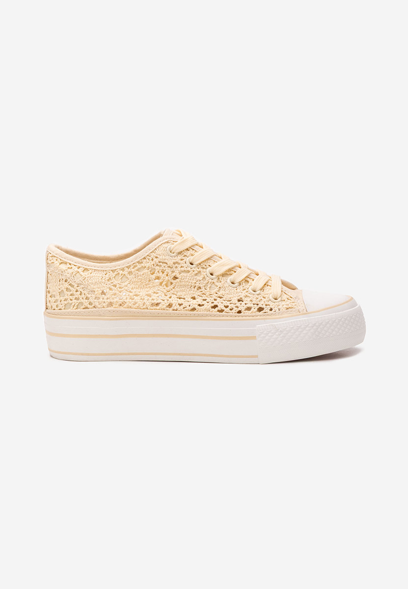 Γυναικεία sneakers Mylanca μπεζ