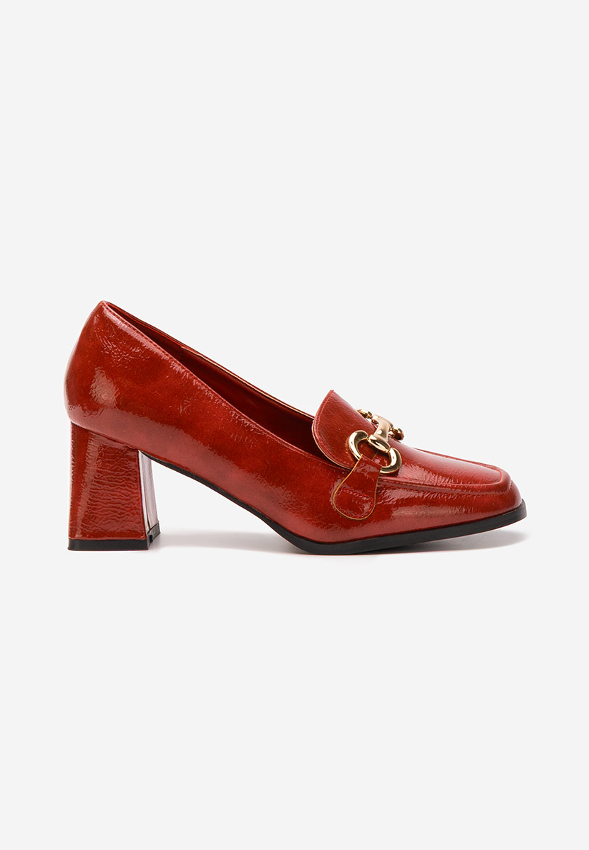 Loafers γυναικεια με τακουνι Velosa μπορντό