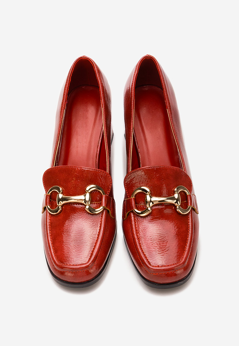 Loafers γυναικεια με τακουνι Velosa μπορντό