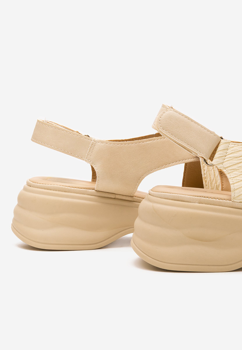 Πέδιλα πλατφορμεσ Ilise μπεζ