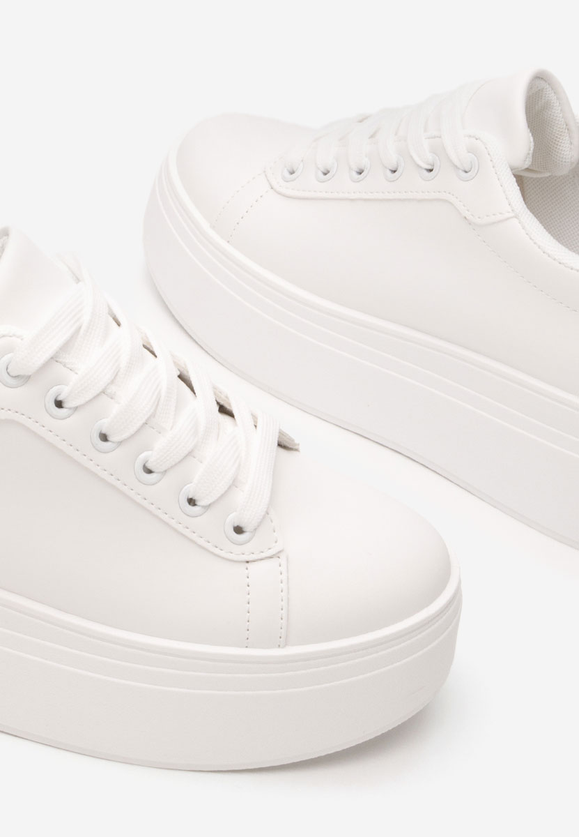 Sneakers με πλατφόρμα Albea λευκά
