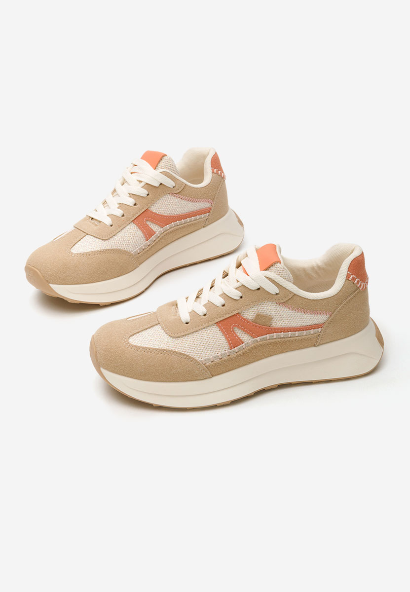 Sneakers γυναικεια Esira μπεζ