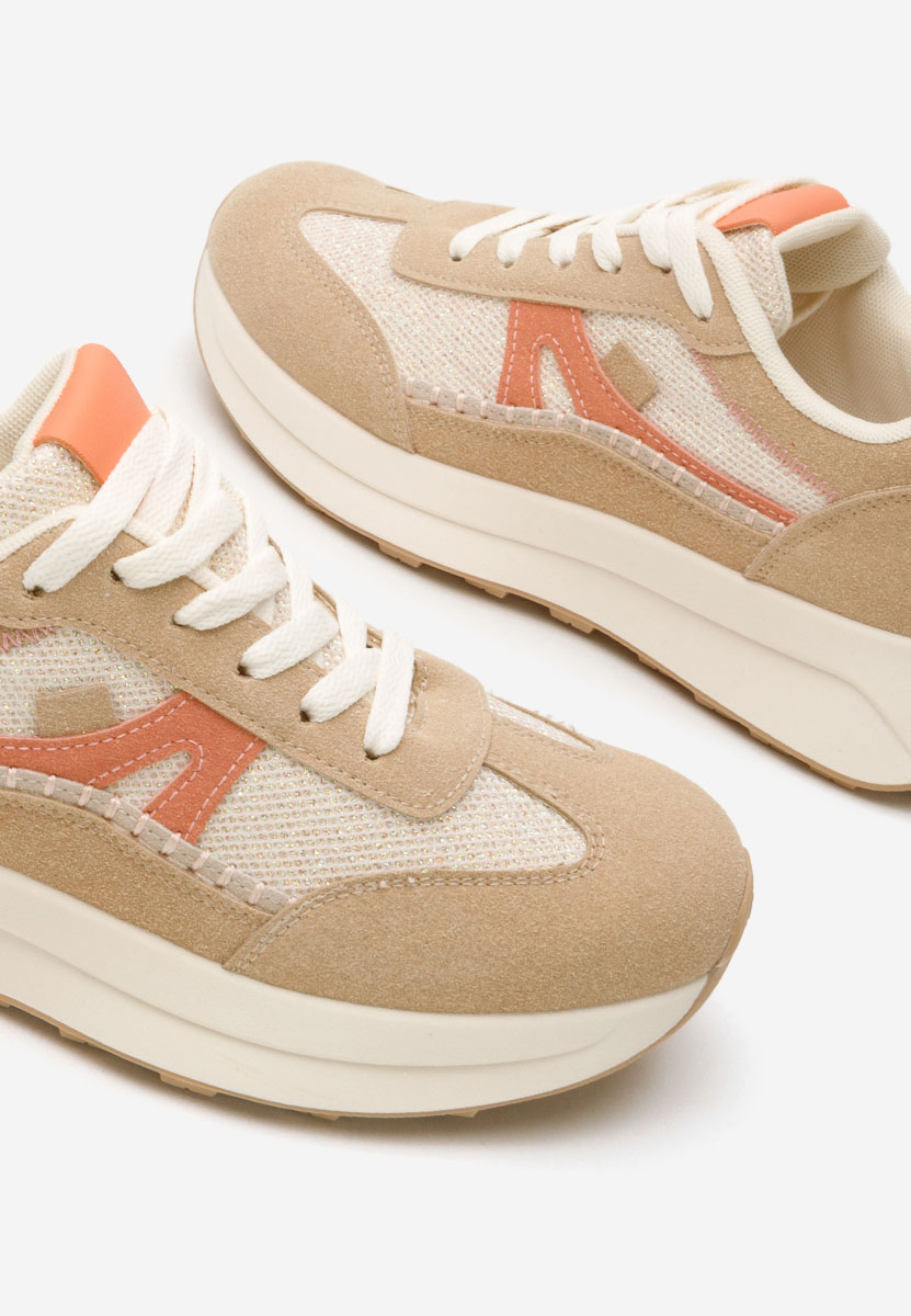 Sneakers γυναικεια Esira μπεζ