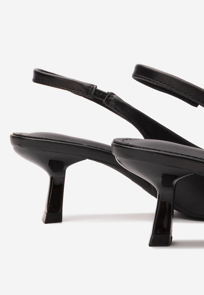 Γόβες slingback Belabisa μαύρα