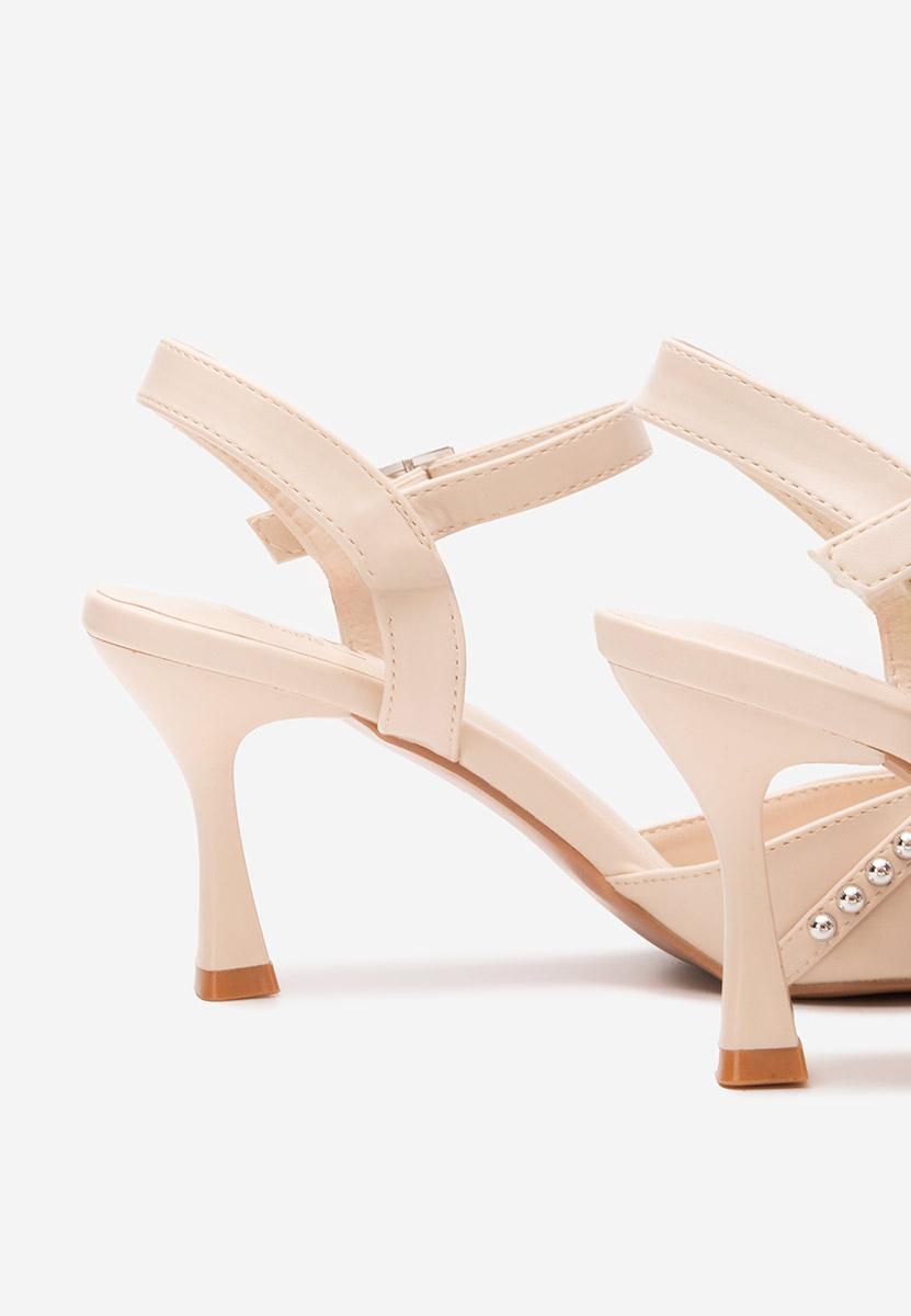 Γόβες slingback Ladera μπεζ