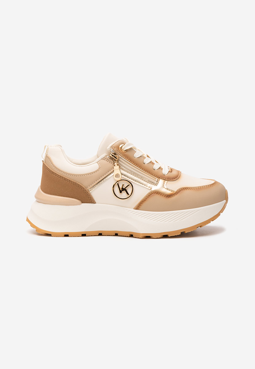 Sneakers με πλατφόρμα Viktoria μπεζ