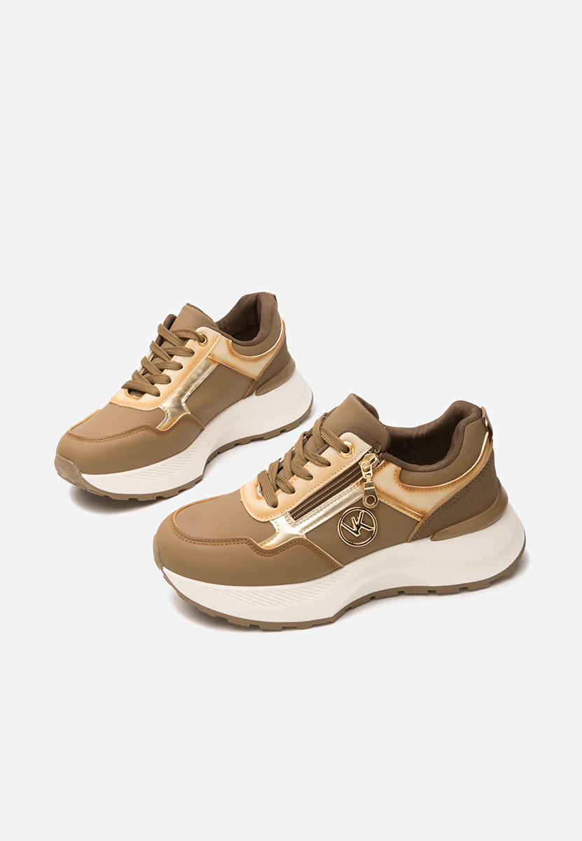 Sneakers με πλατφόρμα Viktoria χακι