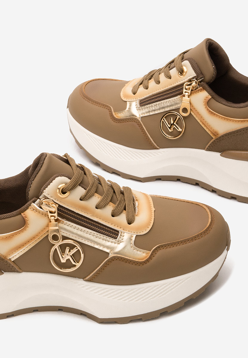 Sneakers με πλατφόρμα Viktoria χακι