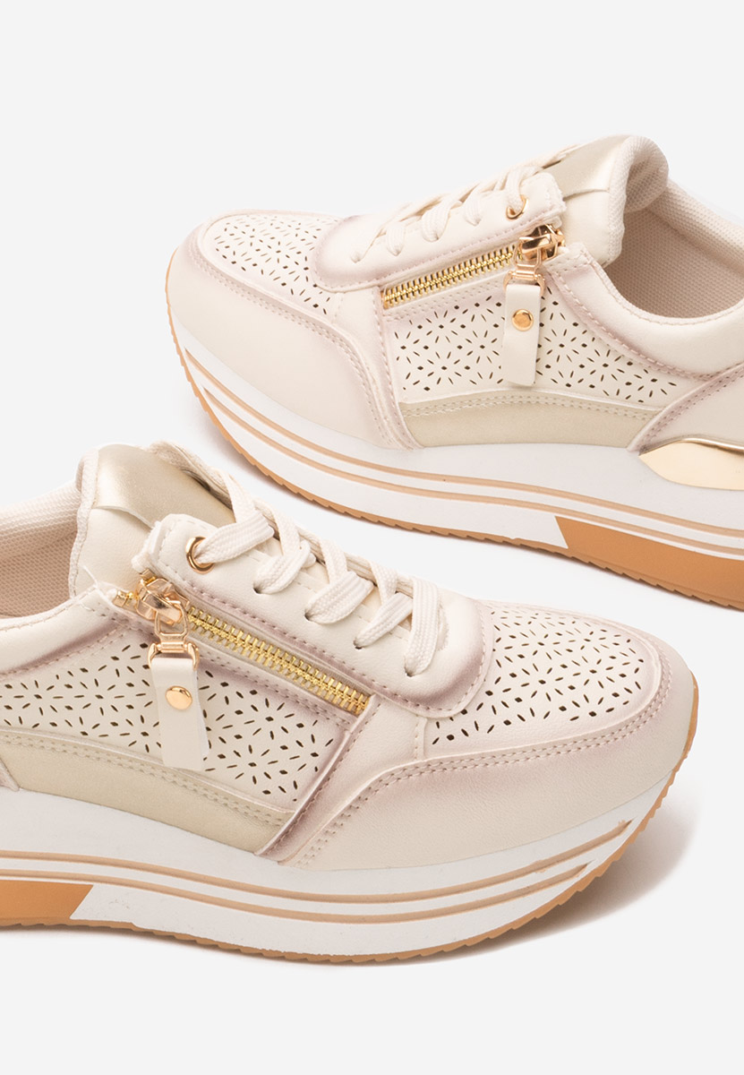 Sneakers με πλατφόρμα Reita μπεζ