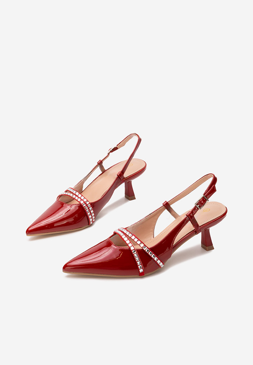 Γόβες slingback Crinna κοκκινο