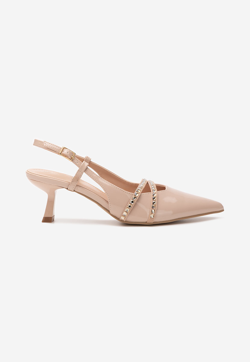 Γόβες slingback Crinna Νουντ