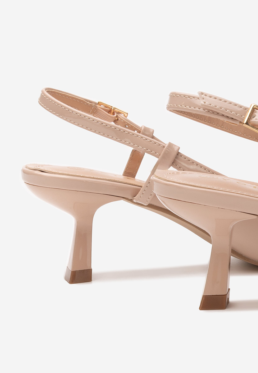 Γόβες slingback Crinna Νουντ