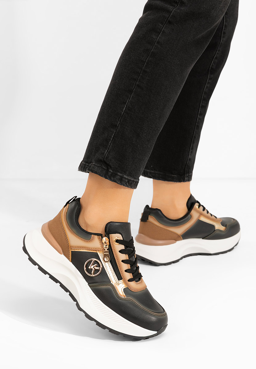 Sneakers με πλατφόρμα Viktoria μαύρα