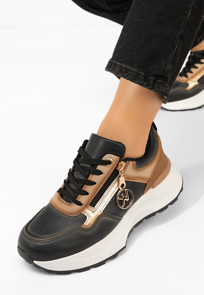Sneakers με πλατφόρμα Viktoria μαύρα