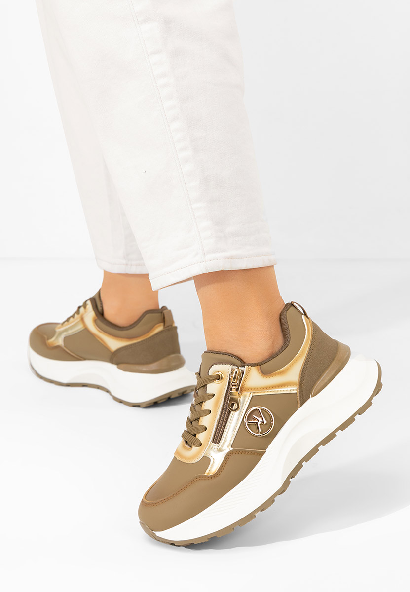 Sneakers με πλατφόρμα Viktoria χακι