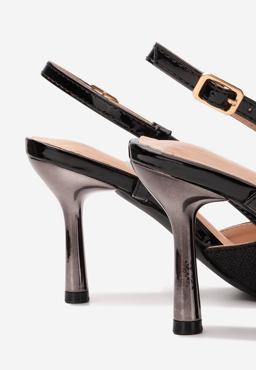 Γόβες slingback Frezia μαύρα