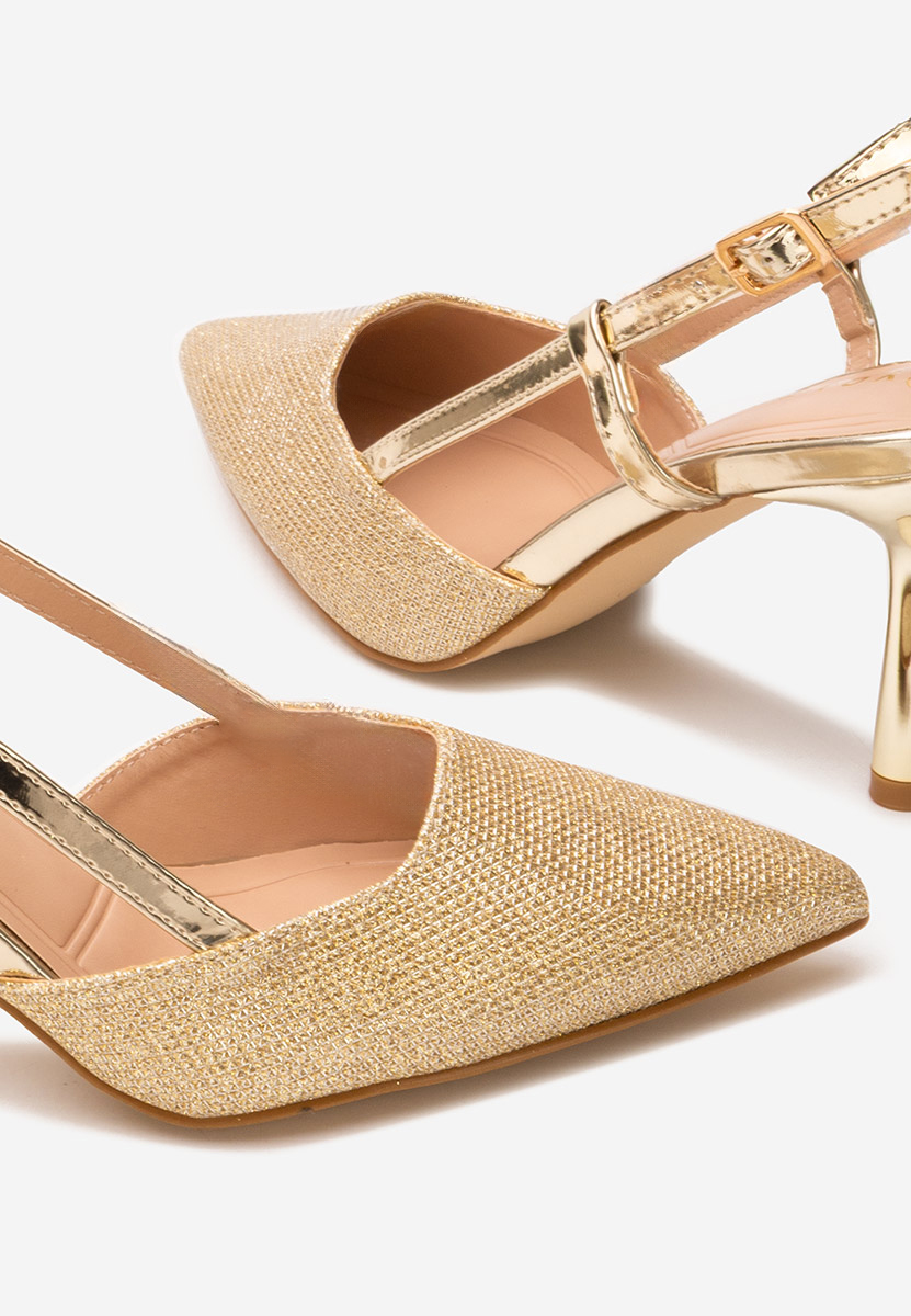 Γόβες slingback Frezia χρυσο